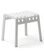 Biały minimalistyczny stołek ogrodowy - Biso w sklepie Edinos.pl