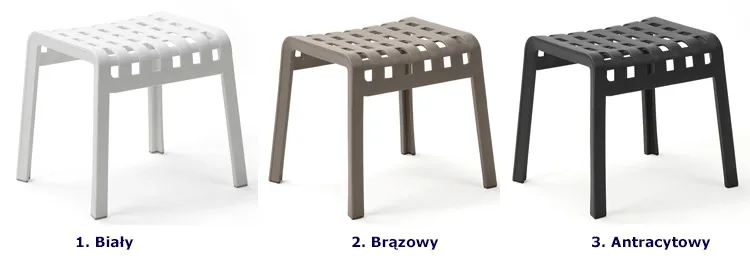 Dostępna kolorystyka stołka Bazis