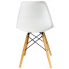 białe minimalistyczne krzesło do stołu Huso 3X