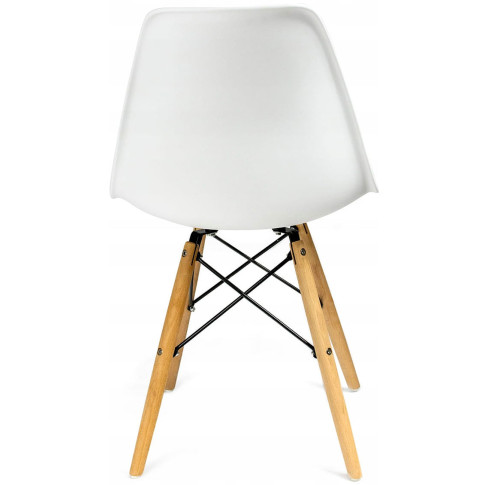 białe minimalistyczne krzesło do stołu Huso 3X