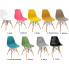 kolory krzesła skandynawskiego Huso 3X