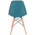 krzesło kuchenne w stylu skandynawskim morski niebieski Huso 3X