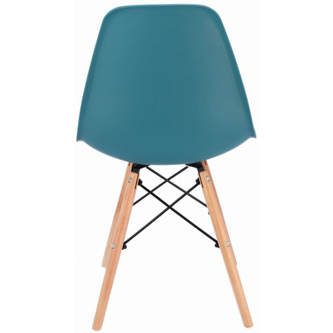 krzesło kuchenne w stylu skandynawskim morski niebieski Huso 3X