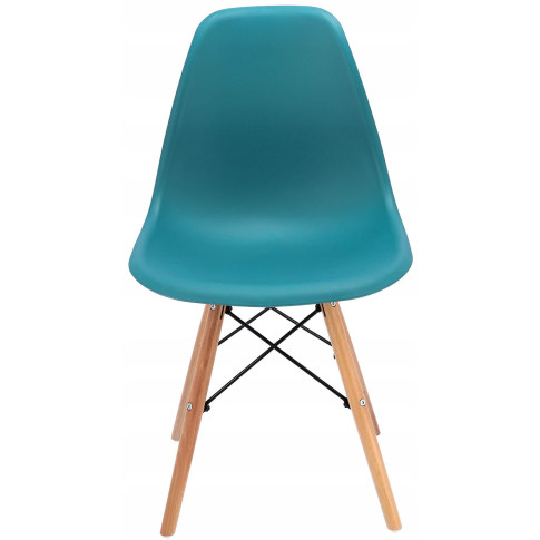 krzesło minimalistyczne kuchenne morski niebieski Huso 3X