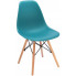 Skandynawskie krzesło kuchenne morski niebieski - Huso 3X