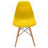 żółte krzesło nowoczesne do jadalni Huso 3x