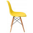 żółte krzesło nowoczesne Huso 3X