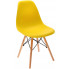 Żółte krzesło kuchenne w stylu minimalistycznym - Huso 3X