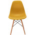 minimalistyczne musztardowe krzeslo do stolu huso 3x