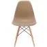 beżowe krzesło do jadalni minimalistycznej Huso 3x