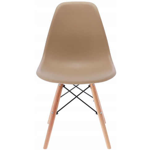 beżowe krzesło do jadalni minimalistycznej Huso 3x
