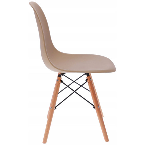 bezowe krzeslo do stolu w stylu skandynawskim huso 3x