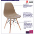 infografika beżowego krzesła kuchennego Huso 3X