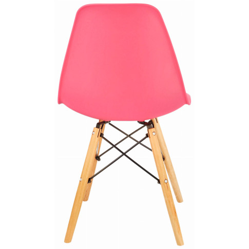 różowe krzesło skandynawskie do salonu jadalni kuchni Huso 3X