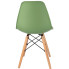 zielone krzesło do stołu skandynawskiego Huso 3X