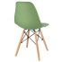 zielone krzesło kuchenne w stylu skandynawskim Huso 3X