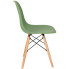 zielone krzesło skandynawskie do salonu Huso 3X