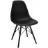 czarne krzesło do nowoczesnego stołu Huso 4X