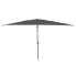 Szary prostokątny parasol Pevo