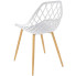białe ażurowe krzesło balkonowe Kifo 3X