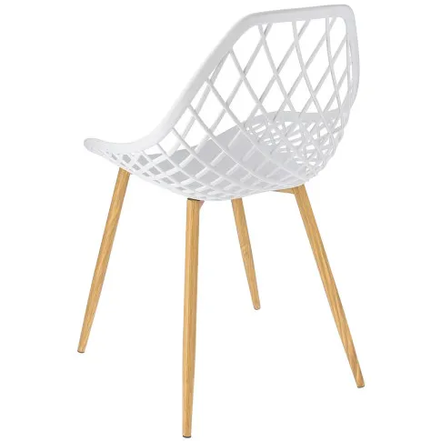 białe ażurowe krzesło balkonowe Kifo 3X