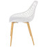 białe ażurowe krzesło ogrodowe Kifo 3X