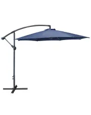 Granatowy duży parasol ogrodowy - Reston w sklepie Edinos.pl