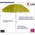 Żółty parasol do ogrodu Solus