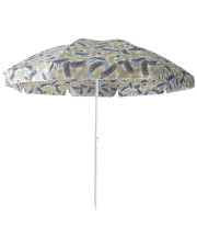Duży okrągły parasol do ogrodu z motywem liści - Solus w sklepie Edinos.pl