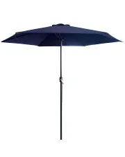 Granatowy okrągły parasol do ogrodu - Apix w sklepie Edinos.pl