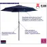 Granatowy parasol ogrodowy Apix