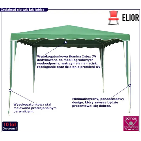 Zielony namiot do ogrodu Gezo