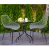 szare ażurowe krzesło do ogrodu Kifo 4X wizualizacja