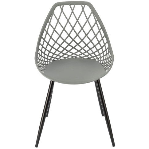 szare ażurowe krzesło kuchenne Kifo 4X