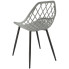 szare krzesło ażurowe nowoczesne Kifo 4Xź