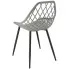 szare krzesło ażurowe nowoczesne Kifo 4Xź