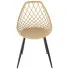beżowe krzesło nowoczesne ażurowe Kifo 4X