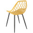 musztardowe krzesło ażurowe do jadalni nowoczesnej Kifo 4X