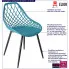Infografika krzesła z ażurowym oparciem marine Kifo 4X