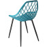 niebieskie krzesło ażurowe do ogrodu marine Kifo 4X