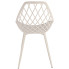 białe ażurowe krzesło kuchenne Kifo 5X