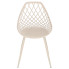 białe ażurowe krzesło nowoczesne Kifo 5X