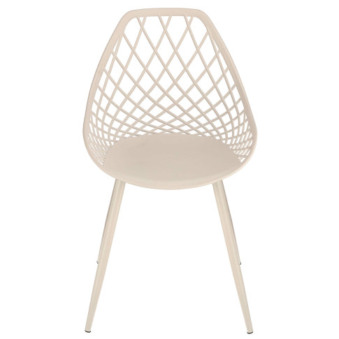 białe ażurowe krzesło nowoczesne Kifo 5X