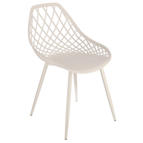 białe krzesło ażurowe kuchenne Kifo 5X