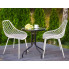 białe krzesło ogrodowe metalowe ażurowe Kifo 5X wizualizacja