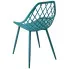 krzesło metalowe ażurowe morski niebieski Kifo 5X