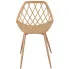 beżowe krzesło ażurowe do kuchni Kifo 5X