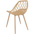 beżowe krzesło ażurowe na taras Kifo 5X