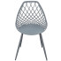 szare metalowe krzesło tarasowe Kifo 5X