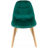 zielone pikowane krzesło tapicerowane do kuchni Oder